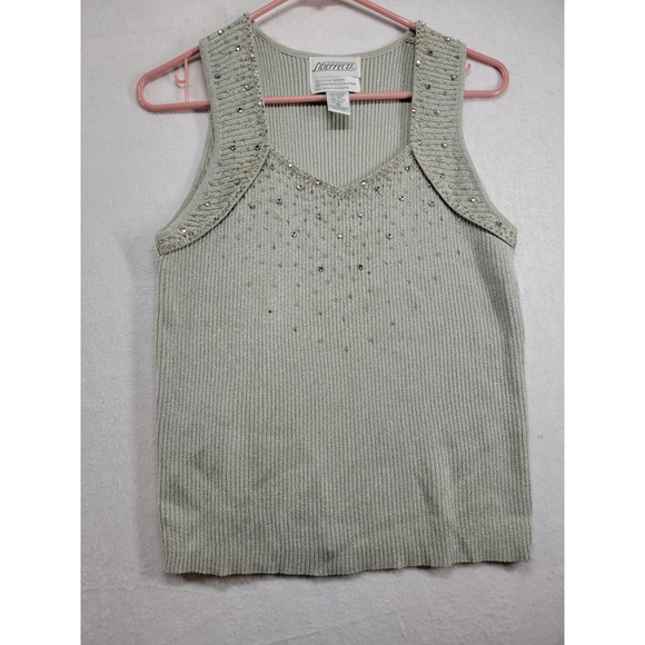 Side Effects CTS Brad beautifully embellished tank top size M - Picture 1 of 9